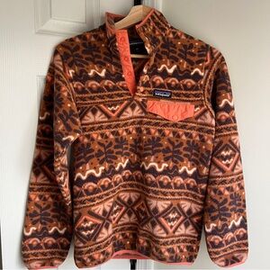Patagonia Women’s Synchilla Snap-T Fleece Pullover in Mangrove Henna Brown